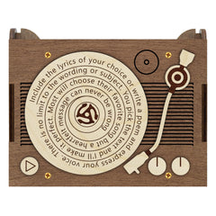Inside dimensions 4.3 x 3 x 1.6 inches for Davidson Workshop music box