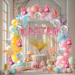 Dazzle Bright Easter Balloon Arch Kit 151pcs contents