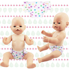 Diaper set for infant dolls 14-18 inch DC-BEAUTIFUL