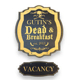 Dead and Breakfast door sign main sign 8x7
