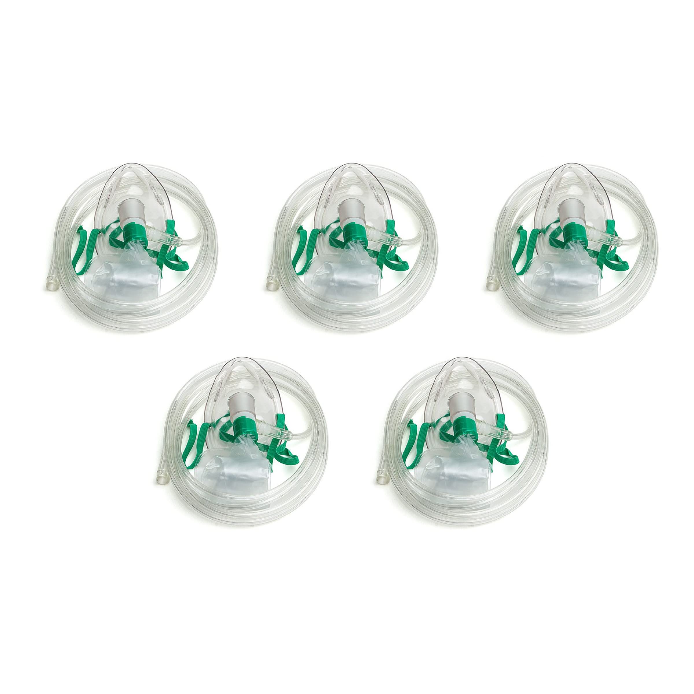 Dealmed Non-Rebreather Oxygen Mask Pack 5 adult size