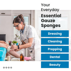 Dealmed gauze sponges for wound care and dressing