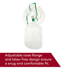 Dealmed Non-Rebreather Oxygen Mask adjustable nose clip