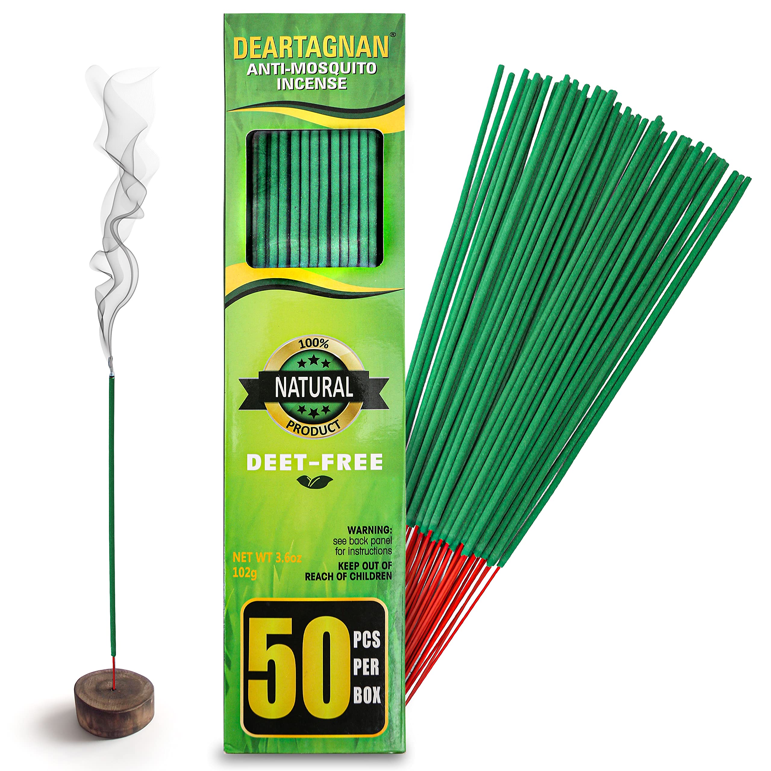 DEARTAGNAN mosquito repellent incense sticks 50 pieces box