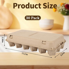 18 count pulp egg cartons for household use