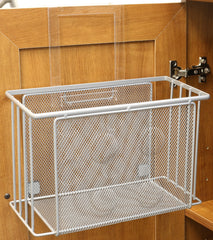 Dimensions 11.5 L x 5.75 W x 7.5 H inches over cabinet door organizer