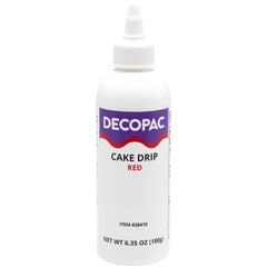 DecoPac cake drip red 6.35 oz bottle