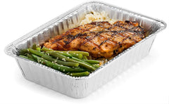 Flat lid board and stackable aluminum pans