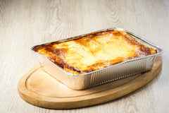 Rectangular aluminum pans in a 14 pack