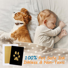 Dog nose print kit concept with imprint cards