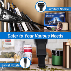 Cordless DEKOPRO handheld vacuum with 450ml dust cup