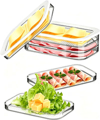 Deli Meat Container for Fridge with Airtight Lids in compact design
