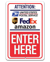Delivery Instructions Enter Here 8x12 aluminum sign with epoxy ink