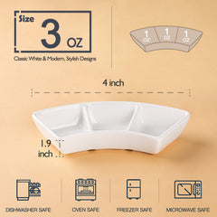 Delling ceramic dipping bowls 3oz set5 for fondue and sauces