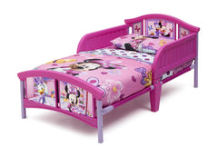 Delta Children plastic toddler bed Minnie Mouse footboard graphic