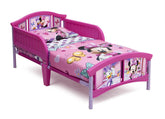 Delta Children plastic toddler bed Minnie Mouse headboard graphic