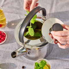 Demeyere Resto tea kettle collapsible handle