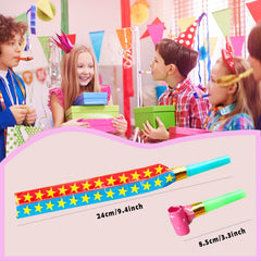 DEMOCRATIDO paper party blowers noisemakers for celebrations