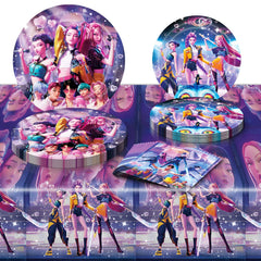 Demon Hunters 7 inch plates in birthday set