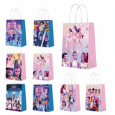 Demon Movie Hunters party gift bags with handles set of 12