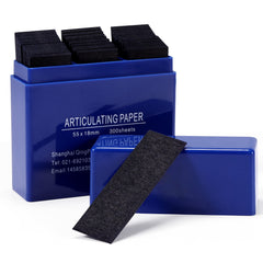 Dental Articulating Paper 300 PCS blue plastic dispenser