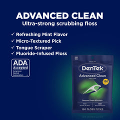 DenTek Floss Picks 150 Count box on white background