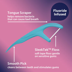 Dentek Sleektek soft tape floss closeup