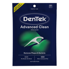 DenTek Floss Picks Advanced Clean mint flavor packaging