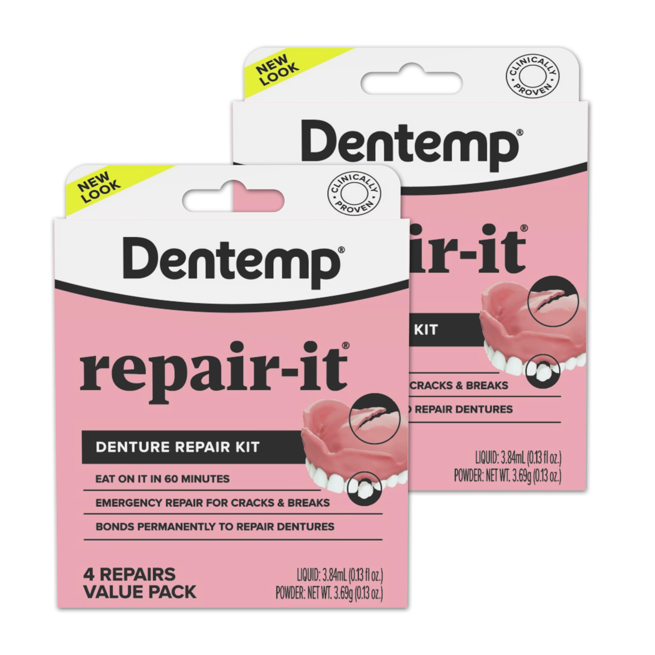 Dentemp Repair-It Advanced Formula Repair Kit 2pk 8ct in box