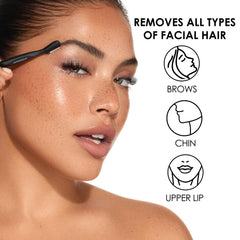 Dermaplane capable razor for peach fuzz removal