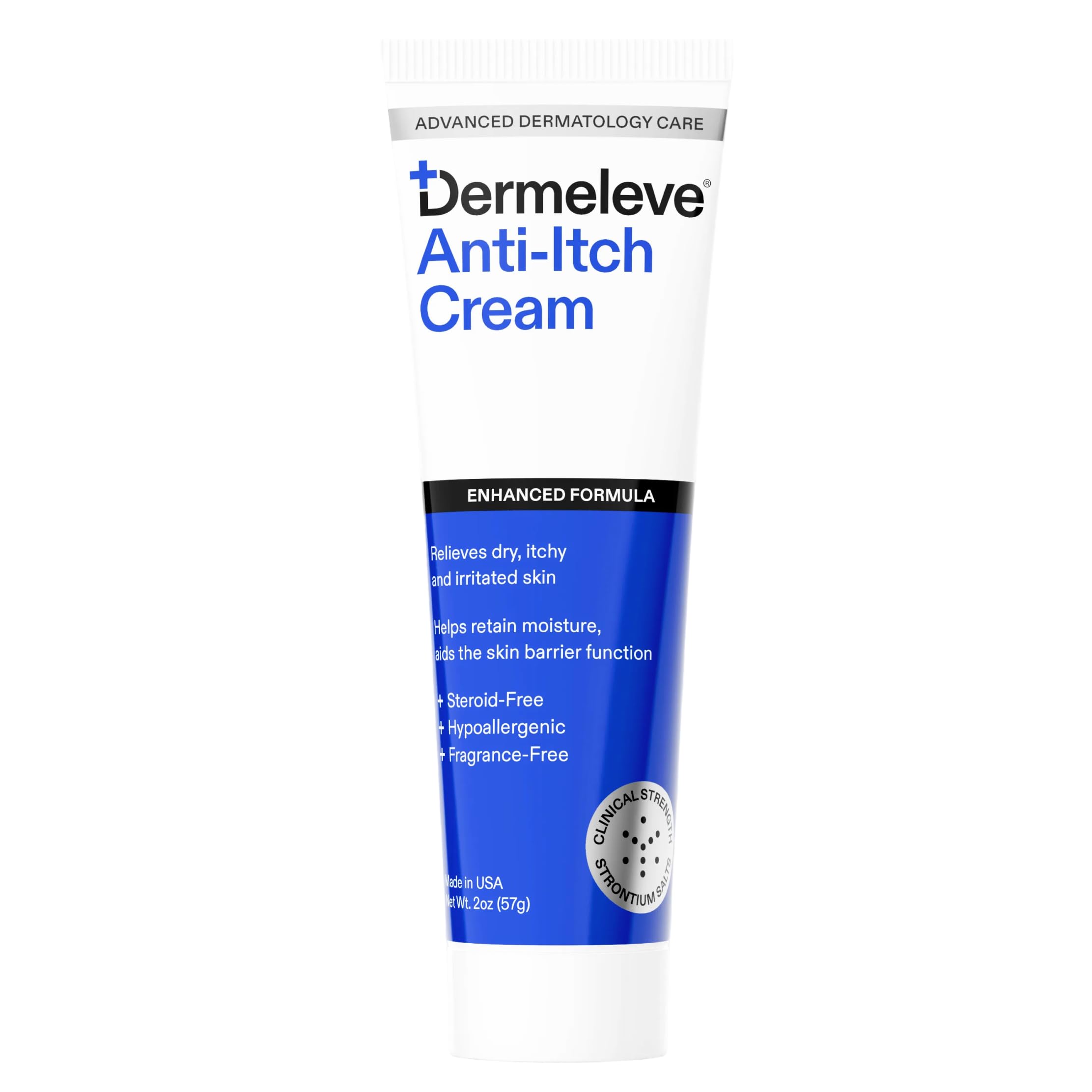 Dermeleve steroid free anti itch cream 2oz 1ct