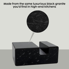 Desktop stand for business cards with felt feet