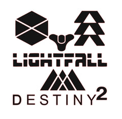 Destiny 2 LightFall tall drinking glass hand-etched finish