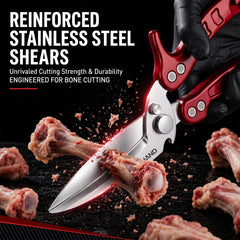 Detachable blades poultry shears close up