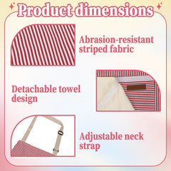 Adjustable neck strap vest style kitchen apron