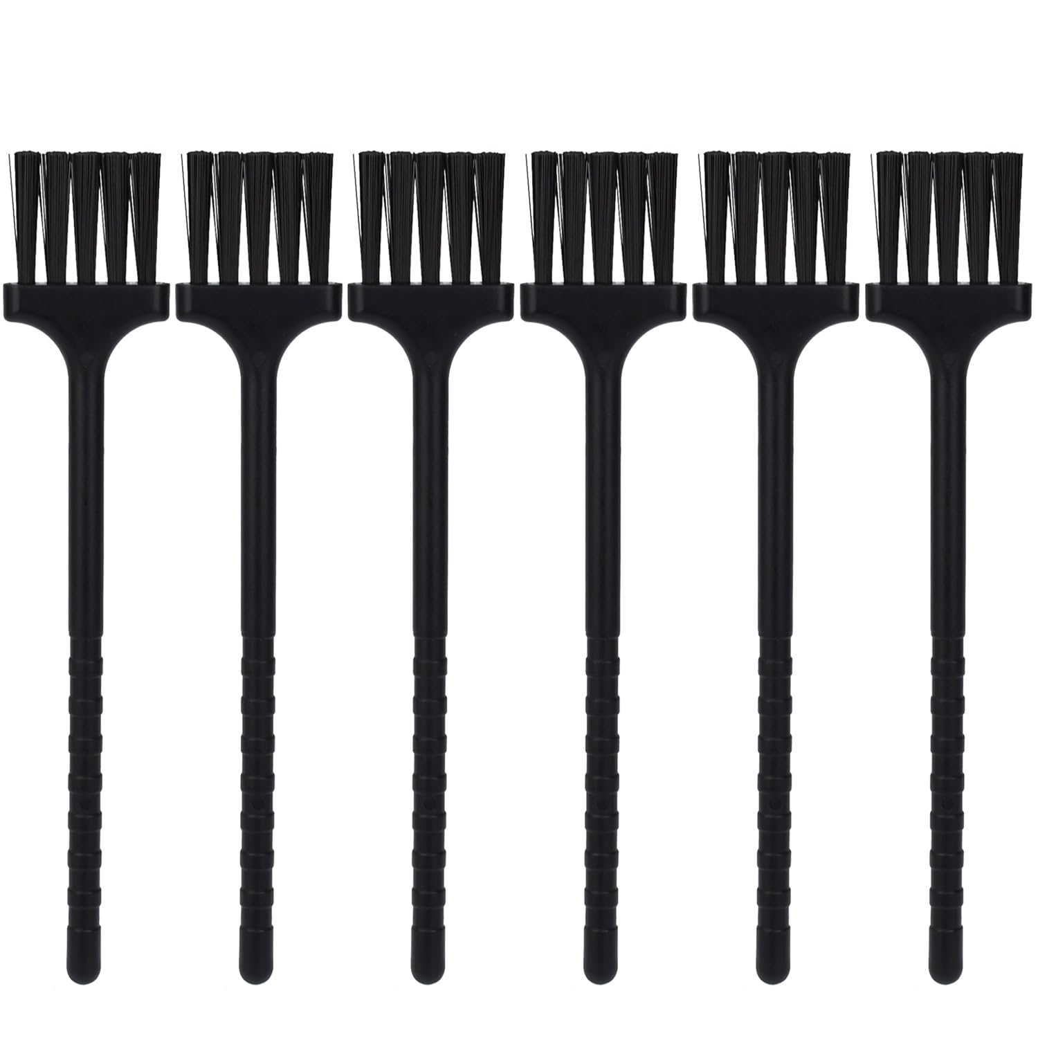 Detail Cleaning Brush 6-Pack with sturdy PP handle and nylon bristles