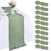 Dexbriz sage green table runner 23 x 120 inches 10 pack