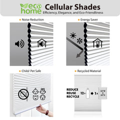 Cordless cellular shade by DEZ FURNISHINGS 1 inch width