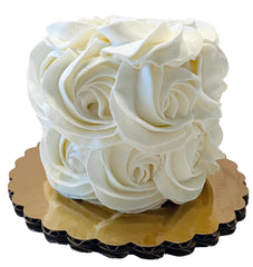 Dezicakes fake cake ivory mini rosette for home decor