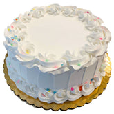 Dezicakes fake cake white confetti decorative piece for home decor