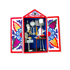 Dia de los Muertos decor skeleton figurine detail