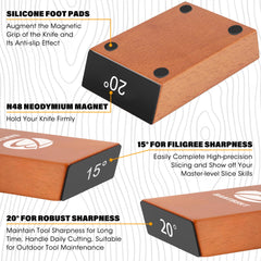 Leather strop with polishing compound included in kit