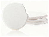 Diatomaceous Earth Drink Coasters Set of 4 white stone design