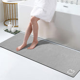 Diatomite Stone Bath Mat Grey 15-7x47-2 inches