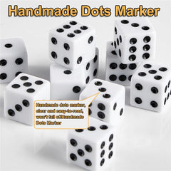 D6 dice in acrylic with velvet pouch