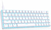 DIERYA T68SE 60% keyboard 68-key compact white model
