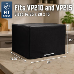 Custom-fit 14.25x20x15 inch cover for VacMaster VP210 VP215