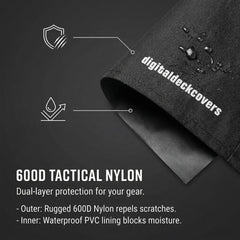 Black 600D nylon protective cover for VacMaster VP210 VP215