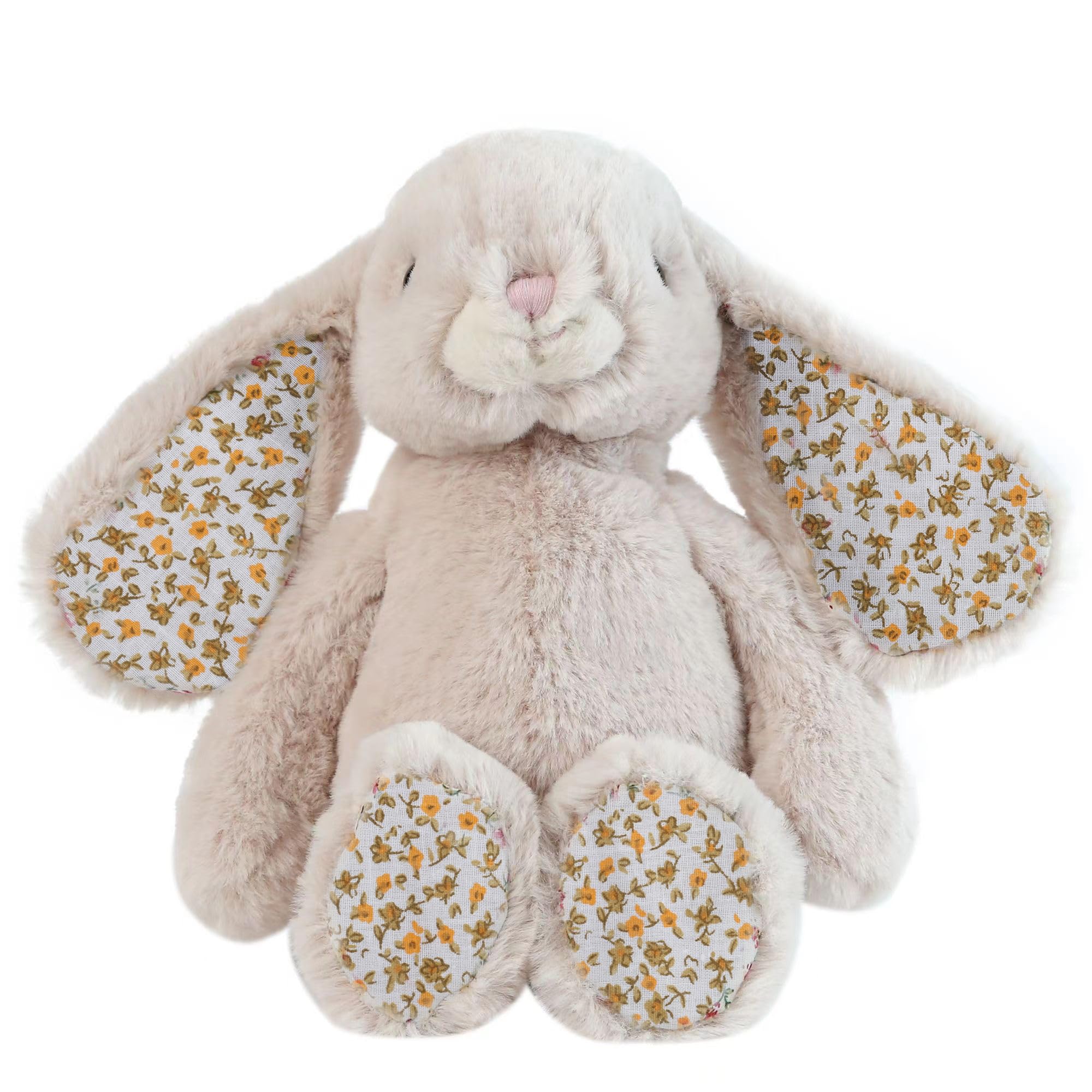 DILLY DUDU Blossom Bunny plush 10inch beige front view