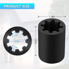 Coupler dimensions length 1.57 in outer 1.18 in inner 0.8 in